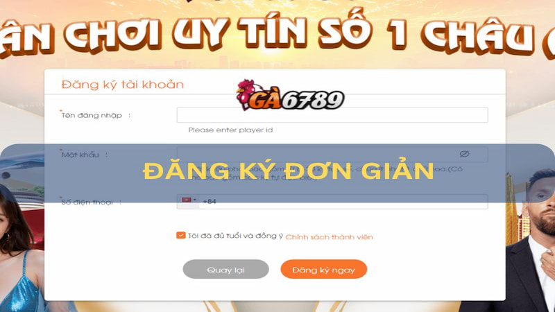 Điều kiện cần có để đăng ký GA6789 là gì?